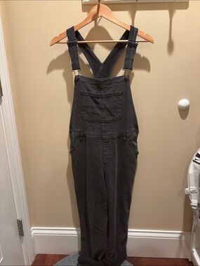 Sonoma Charcoal Gray Cotton Overalls Jumpsuit
